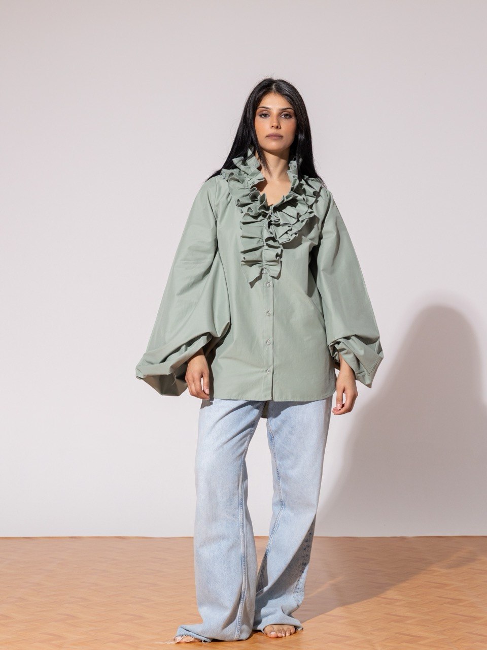 Ruffled shirt