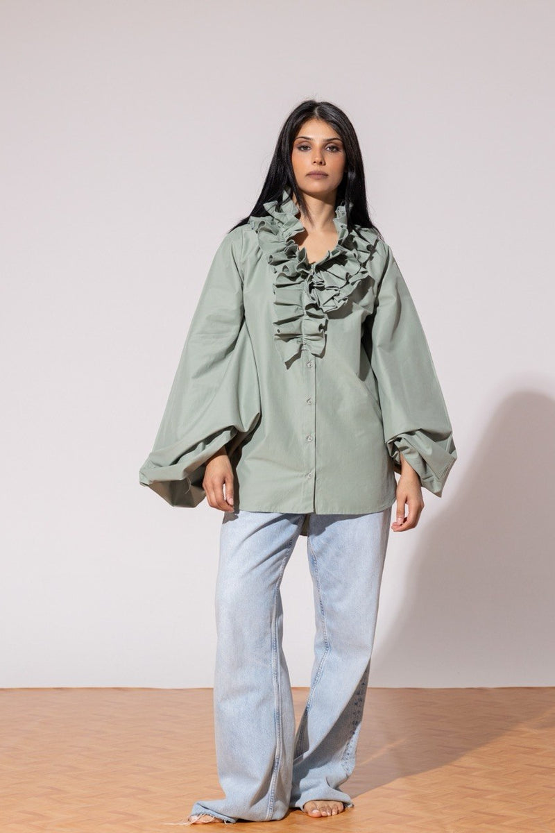 Ruffled shirt