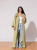 Plisse trench coat