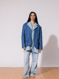 Overlay Denim Blazer